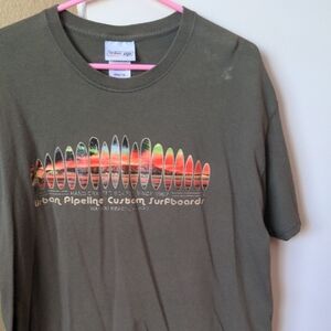 Urban Pipeline Olive Surfboard Tee